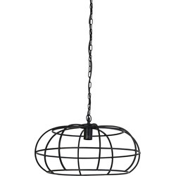 Light&living Hanglamp Ø53x28 cm IMELDA mat zwart