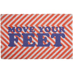 Deurmat Doormat Come In - Oranje - 80x50x1.5cm