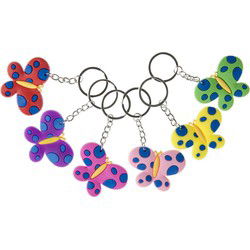 Duckiez Sleutelhanger Vlinder - 48 stuks
