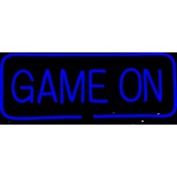 Groenovatie LED Neon Verlichting Bord "Game On", Incl. Adapter, 50x20cm, Blauw