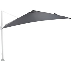 Garden Impressions Zweefparasol Hawaii 300x300 - wit - zwart