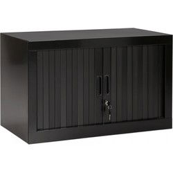 Kleine lage kantoorkast CLASSIFY 80x43x44 cm Zwart