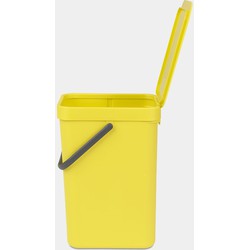 Sort & Go Waste Bin, 12 litre - Yellow