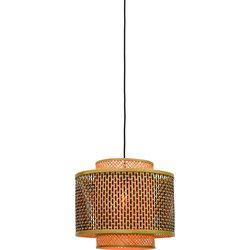 Hanglamp Bhutan - Bamboe/Zwart - Ø40cm