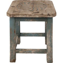 Clayre & Eef Plantentafeltje Blauw Hout