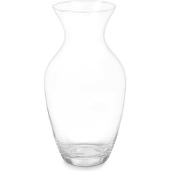 Giftdecor Bloemenvaas klassiek - transparant glas - D13 x H26 cm - boeketvaas - 5 liter - Vazen