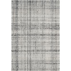 Safavieh Hedendaags Indoor Hand Getuft Vloerkleed, Abstract Collectie, ABT141, in Grijs & Zwart, 91 X 152 cm