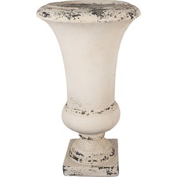 Clayre & Eef Bloempot  Ø 34x62 cm Beige Keramisch materiaal Bloempot binnen