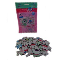 6 Stuks - Puzzels - I Love Monsters Puzzels - 50 stukjes - Uitdeelcadeautjes - Uitdeel Traktatie voor kinderen - Meisjes