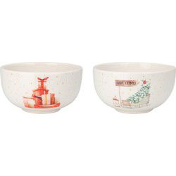 Bowl 14X7 cm Christmas 2ass