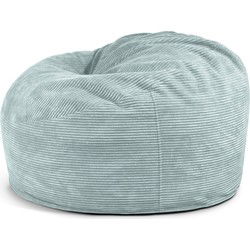 Nordura Waves: loungekussen/ zitzak rib mint 110 cm - met vulling - binnen & buiten
