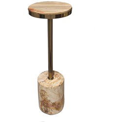 PTMD Bijzettafel Mody - 21x21x64 cm - Hout - Naturel