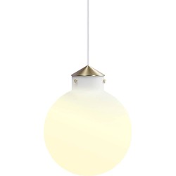 Mooie ronde hanger, weerspiegelt een modern en tijdloos design wit 22.5cm Ø