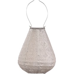 LUMIZ Solar Lampion Topaze Tulip - 20 cm - Licht Taupe