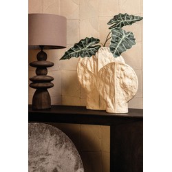PTMD Vaas Linos - 43x14x50 cm - Keramiek - Taupe
