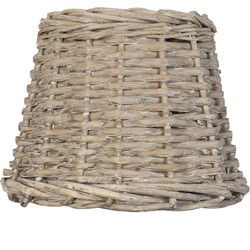 Clayre & Eef Lampenkap  Ø 20x15 cm Beige Rotan Rond Rieten Lampenkap