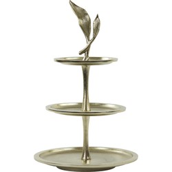 Light & Living - Etagere FOGLIA - Ø30x51cm - Goud