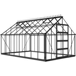 Bourton 1610, zwart gecoat, polycarbonaat 6mm