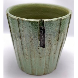 Villa Pottery  Groene Pot Victor - hoog