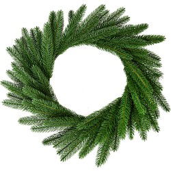 Clayre & Eef Kerstkrans Ø 55 cm Groen Kunststof
