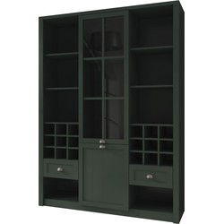 Meubella - Buffetkast Parello 9 - Groen - 140 cm