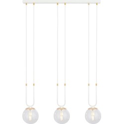 retro hanglamp Sanna Wit 3-lichts