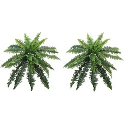 2x Kunstplant krulvaren 28 cm - Kunstplanten