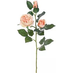 Englischer Rosenzweig Lachsrosa 64 cm große Kunstpflanze - Buitengewoon de Boet