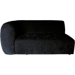 PTMD Lujo sofa anthr 0504 fiore fabric 2 seater arm L