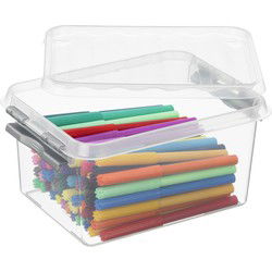 Sunware opbergbox - transparant - 2L - 20 x 15 x 10 cm - Opbergbox