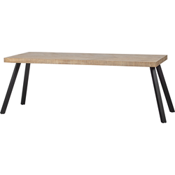 WOOOD Tablo Tafel Visgraat met 2-standen Poot - Mango - 75x180x90