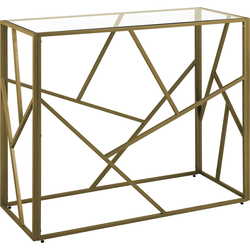 ORLAND - Consoletafel - Goud - Glas
