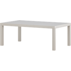 Glen aluminium tuin salontafel beige - 120 x 45 cm