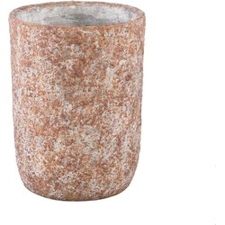 PTMD Bloempot Jannelle - 24x24x32 cm - Cement - Roest