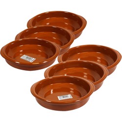 Set van 6x stuks tapas bakjes/schaaltjes Alicante met handvatten 16 en 18 cm - Snack en tapasschalen