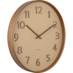 Wall clock Pure wood grain