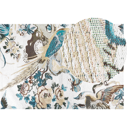 ARIHA - Vloerkleed - Turquoise - 140 x 200 cm - Katoen