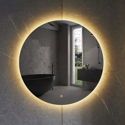 Badkamerspiegel Rond 80 cm Spiegel met LED Verlichting en Verwarming