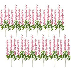 Clayre & Eef Kunstbloemen Set van 12 Roze Kunststof