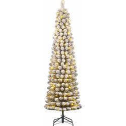 Black Box Kunstkerstboom Charlton - 63x63x260 cm - PVC/Hardnaald - Bevroren Groen - 230LED