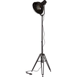 BePureHome Spotlight Staande Vloerlamp - Metaal - Zwart - 167x54x45