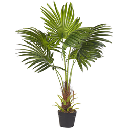 Beliani FAN PALM - Kunstplant-Groen-Synthetisch materiaal