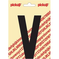 Plakletter Nobel Sticker zwarte letter V - Pickup
