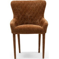 Riviera Maison Corvara Dining Armchair, montmartre weave, maroon brown