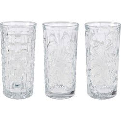Atmos Fera Longdrinkglazen - 3x - 380 ml - sap/water/mix/drinkglazen - Longdrinkglazen