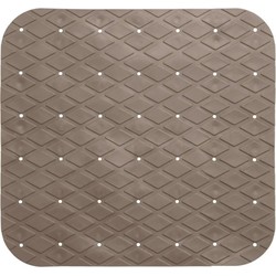 5Five Badmat - bruin - anti-slip - 50 x 50 cm - Badmatjes