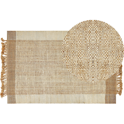 Beliani DEDEMLI - Gevlochten-Beige-Jute