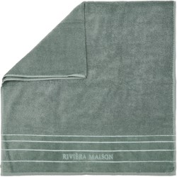 Riviera Maison Handdoeken 70x140 - RM Elegant Towel - Groen - 1 Stuks