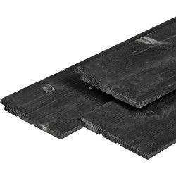 Zweeds rabat Eco Noord-Europees vuren zwart gespoten 1,1/2,2x19,5x300 cm Tuindeco