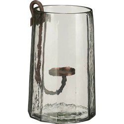 Mica Decorations Lantaarn Cynthia - 17.5x17.5x27.5 cm - Glas - Transparant